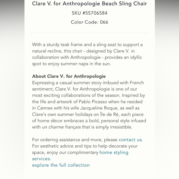 Clare V folding chair (Shipable)!!! * - Picture 7 of 8